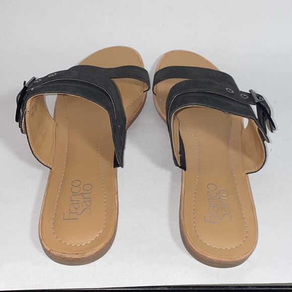 Franco Sarto blitz leather slip on sandals - Picture 3 of 6